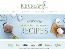 Tablet Screenshot of icecream.com